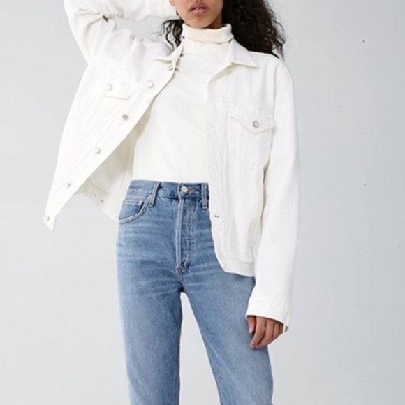 AGOLDE High Rise Feel Good Button Fly Jeans - Picture 12 of 12